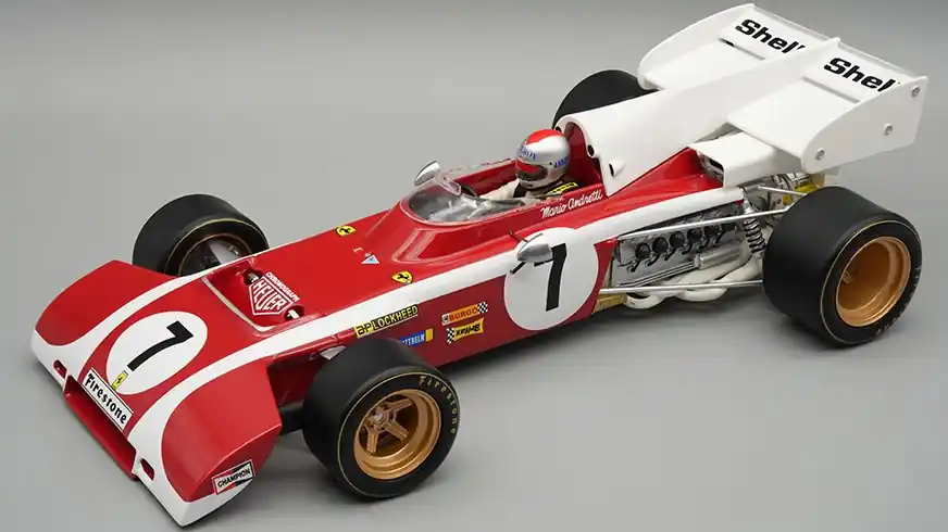 Exkluzív ajánlat Ferrari F1 312 B2 7 South Africa GP 1972 M. Andretti pilótával