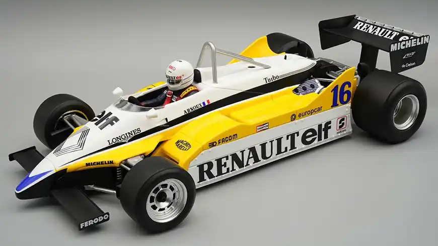 Renault F1 RE30B 16 French GP győztes 1982 R. Arnoux pilótával Olcsóbb