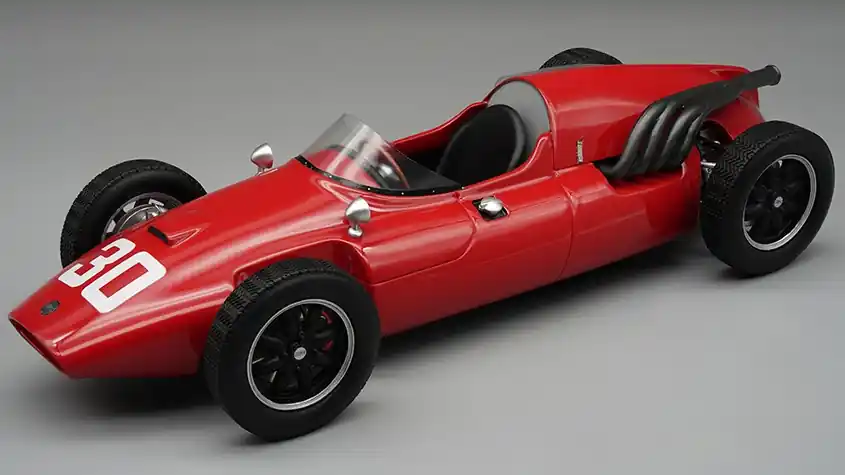 Vedd meg online Cooper F1 T51 30 French GP 1960 G. Munaron