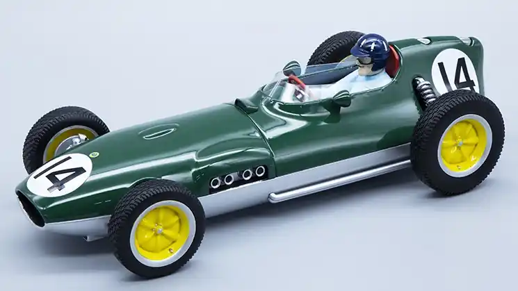 Gyors kiszállítás Lotus F1 16 14 Dutch GP 1959 G. Hill pilótával