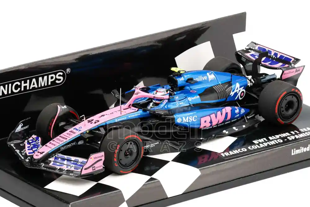 Alpine F1 A525 43 Spanish GP 2025 F. Colapinto Limitált Legkelendőbb