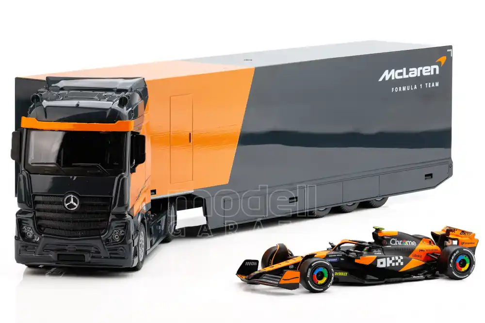 Olcsóbb McLaren F1 MCL38 4 2024 L. Norris + Mercedes Actros Gigaspace