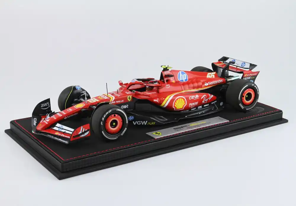 Ferrari F1 SF-24 55 Monaco GP 2024 C. Sainz (vitrinnel) Limitált Akció