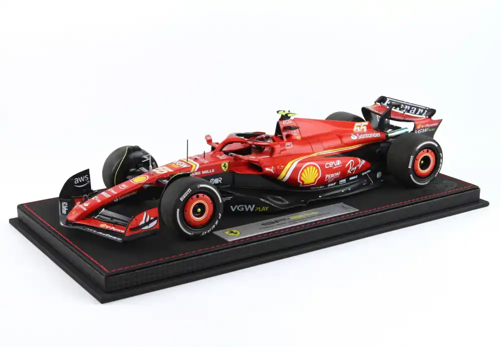 Kedvezményes ár Ferrari F1 SF-24 55 Australian GP győztes 2024 C. Sainz (vitrinnel) Limitált