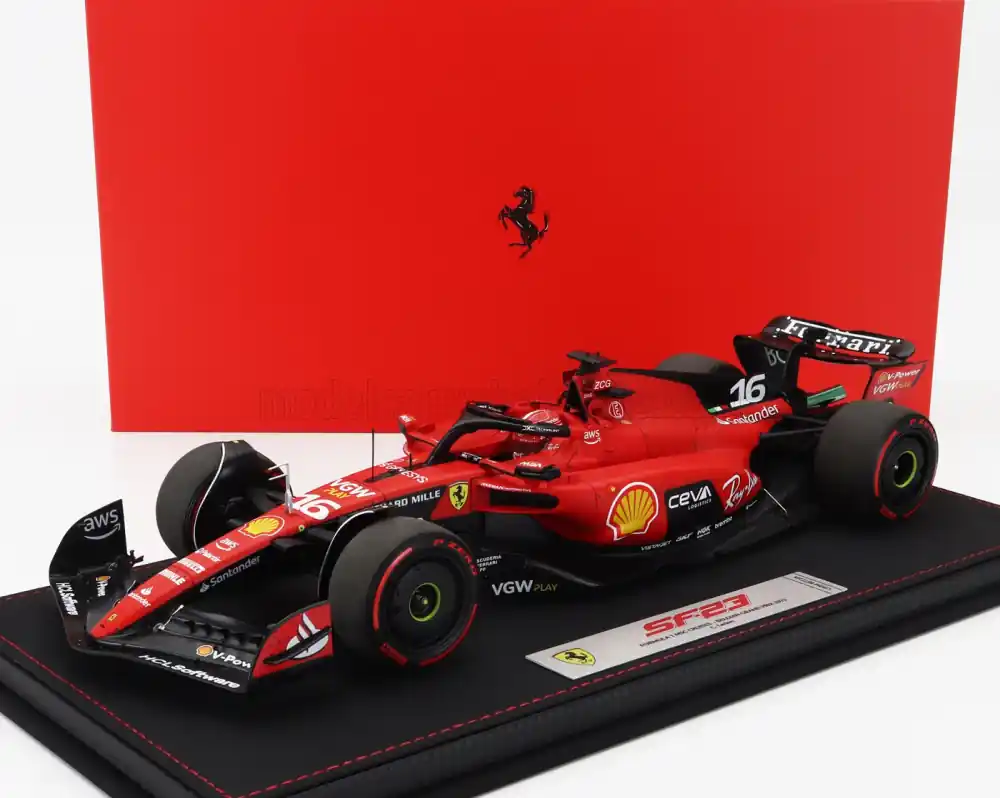 Vedd meg most Ferrari F1 SF-23 16 Belgium Spa GP 2023 C. Leclerc (vitrinnel) Limitált
