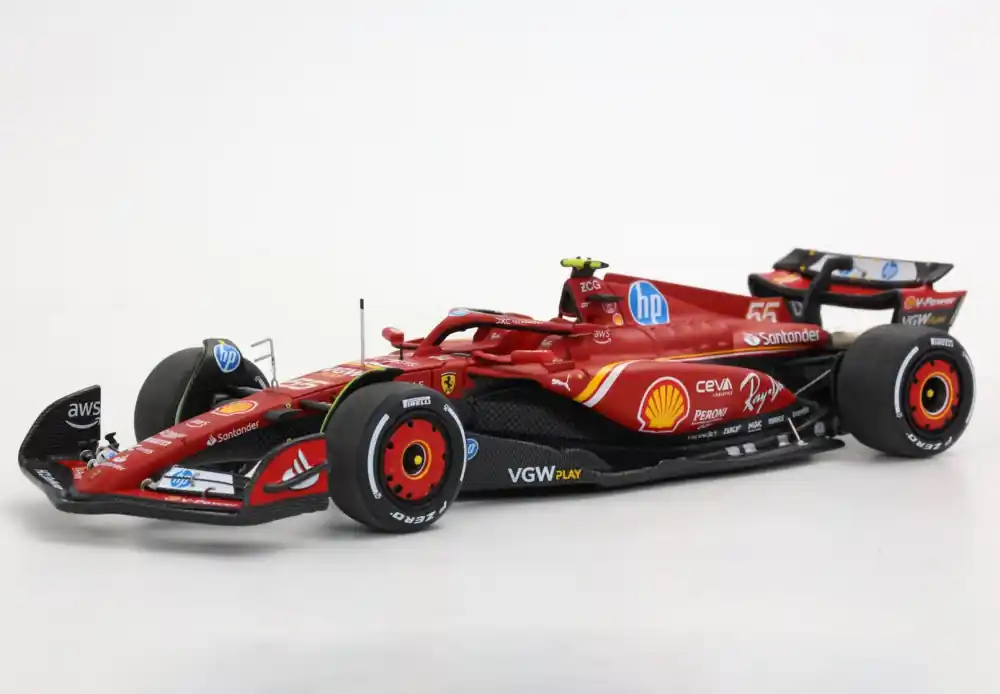 Ferrari F1 SF-24 55 Monaco GP 2024 C. Sainz Limitált Biztonságos vásárlás