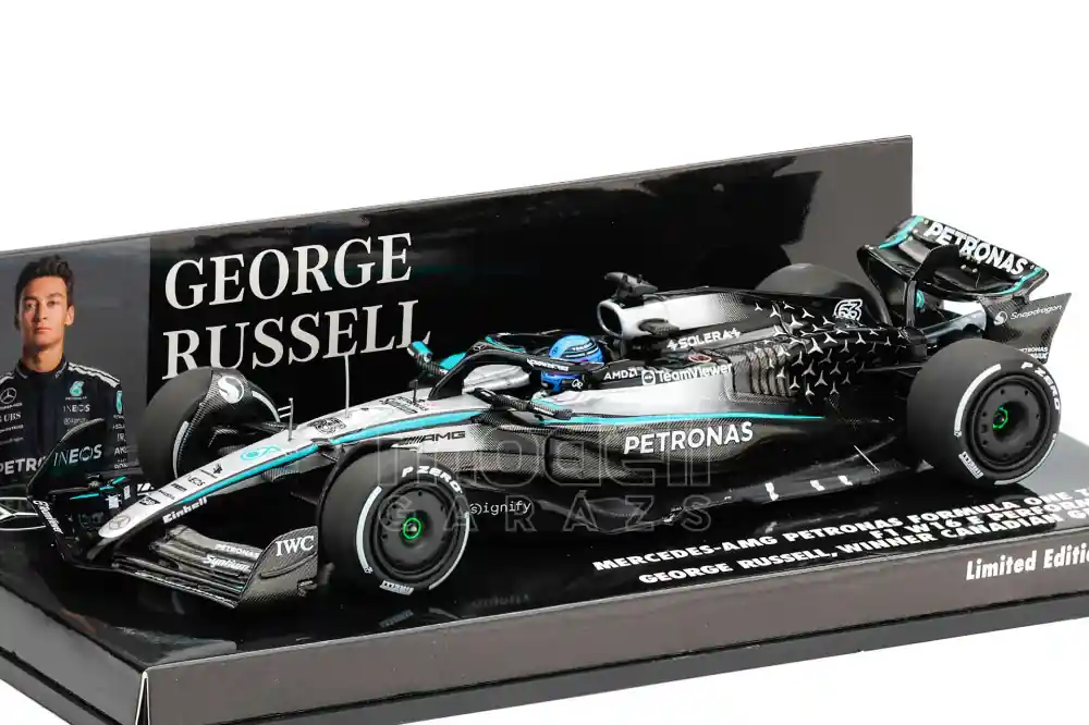 Ajánlat Mercedes F1 W16 63 Canada GP győztes 2025 G. Russell Limitált
