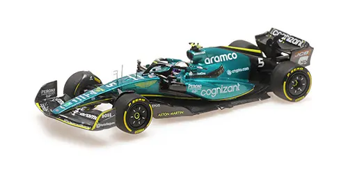 Biztonságos fizetés Aston Martin F1 AMR22 5 Abu Dhabi GP 2022 S. Vettel (Utolsó futam) Limitált