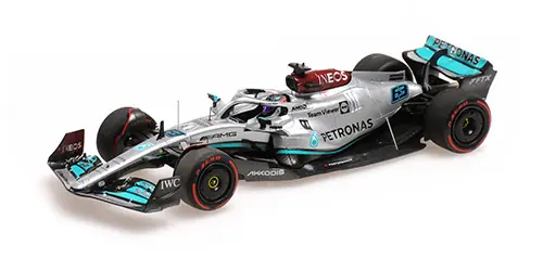 Exkluzív ajánlat Mercedes F1 W13E 63 Bahrain GP 2022 G. Russel Limitált