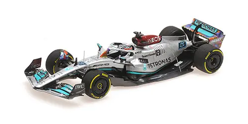 Kiárusítás Mercedes F1 W13E 63 Miami GP 2022 G. Russel Limitált