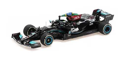 Mercedes F1 W12 44 Brazilian GP győztes 2021 L. Hamilton Limitált Gyors kiszállítás