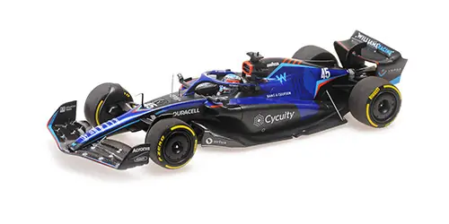Gyors kiszállítás Williams F1 FW44 45 Italy GP 2022 N. de Vries Limitált