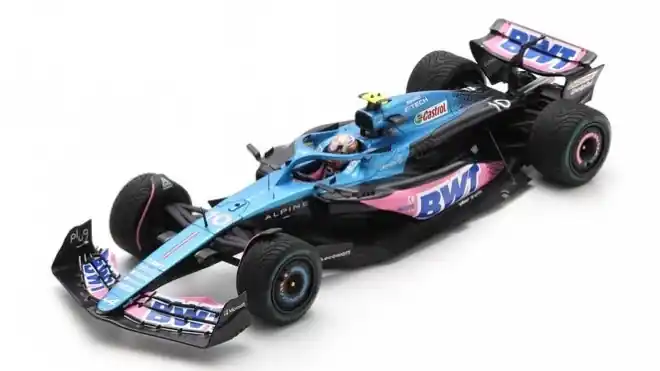 Újdonság Alpine F1 A523 10 Dutch GP 2023 P. Gasly Pit Board táblával