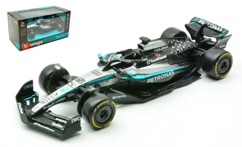 Mercedes F1 W16 63 2025 G. Russell Árcsökkenés