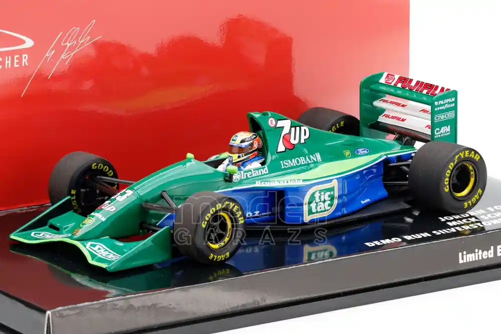 Jordan F1 Ford 191 33 Demo Run Silverstone 2021 Mick Schumacher Limitált Expressz kézbesítés