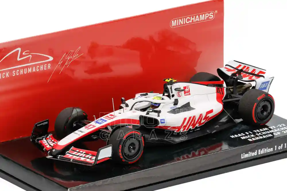 Azonnal elérhető Haas F1 VF-22 47 Bahrain GP 2022 Mick Schumacher Limitált