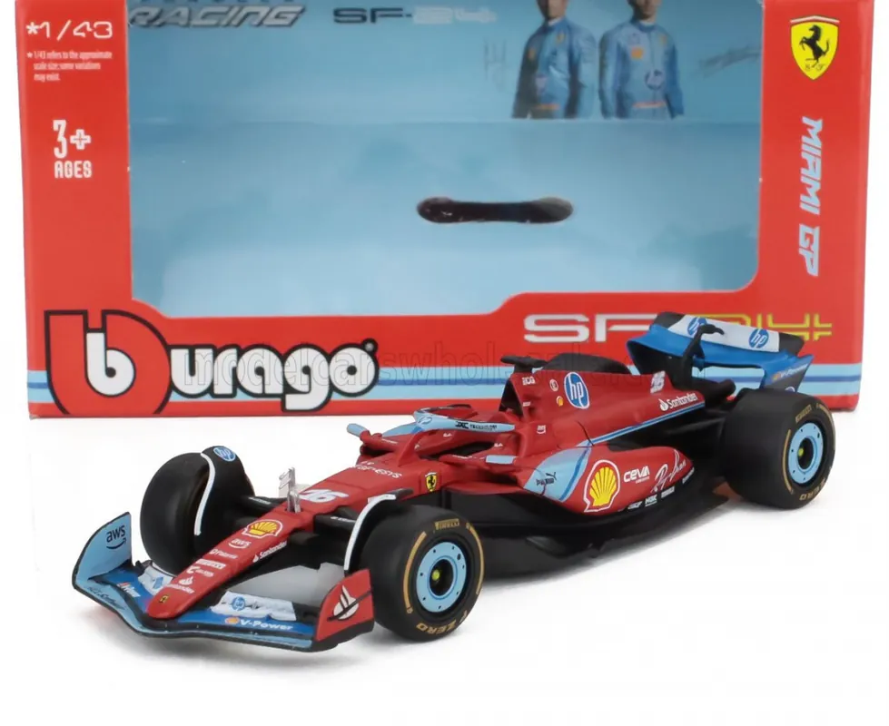 Gyors kiszállítás Ferrari F1 SF-24 16 Miami GP 2024 C. Leclerc