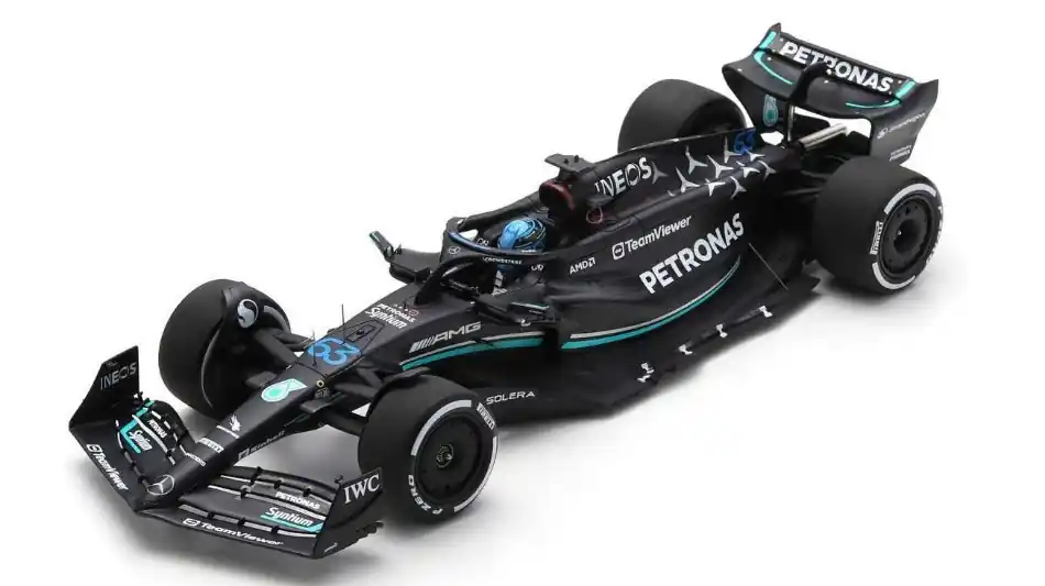 Azonnali szállítás Mercedes F1 W14 63 Saudi Arabian GP 2023 G. Russell