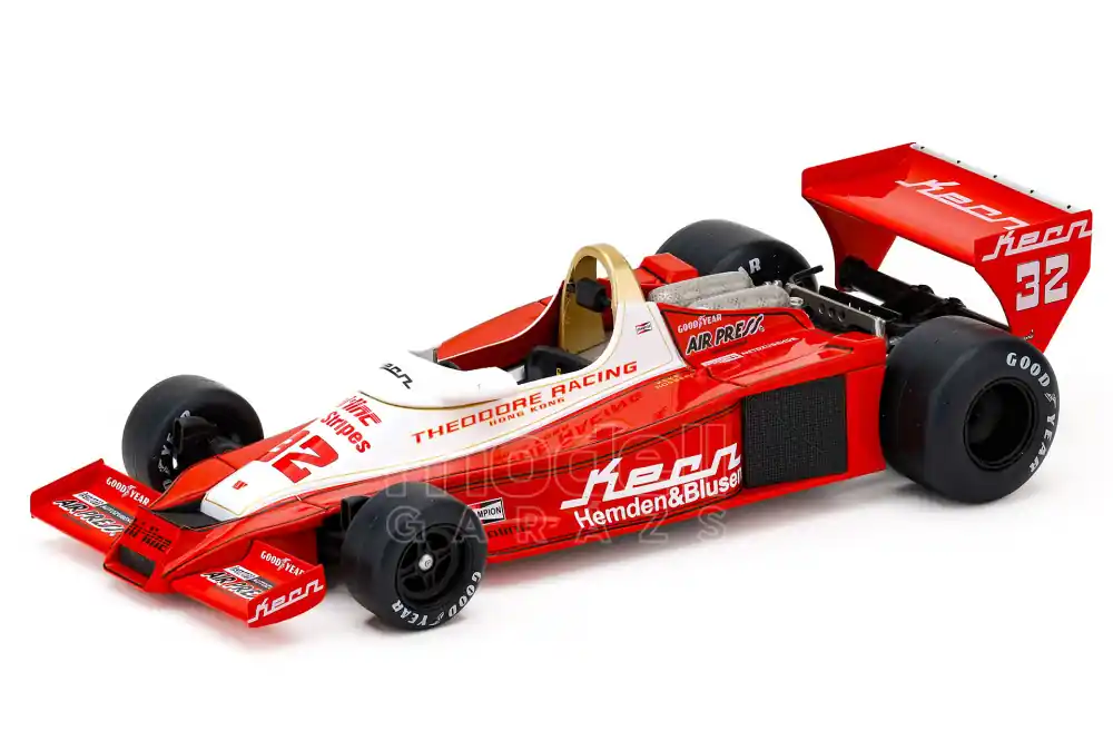 Expressz szállítás Williams F1 Wolf WR3 n.32 1978 K. Rosberg + vitrin