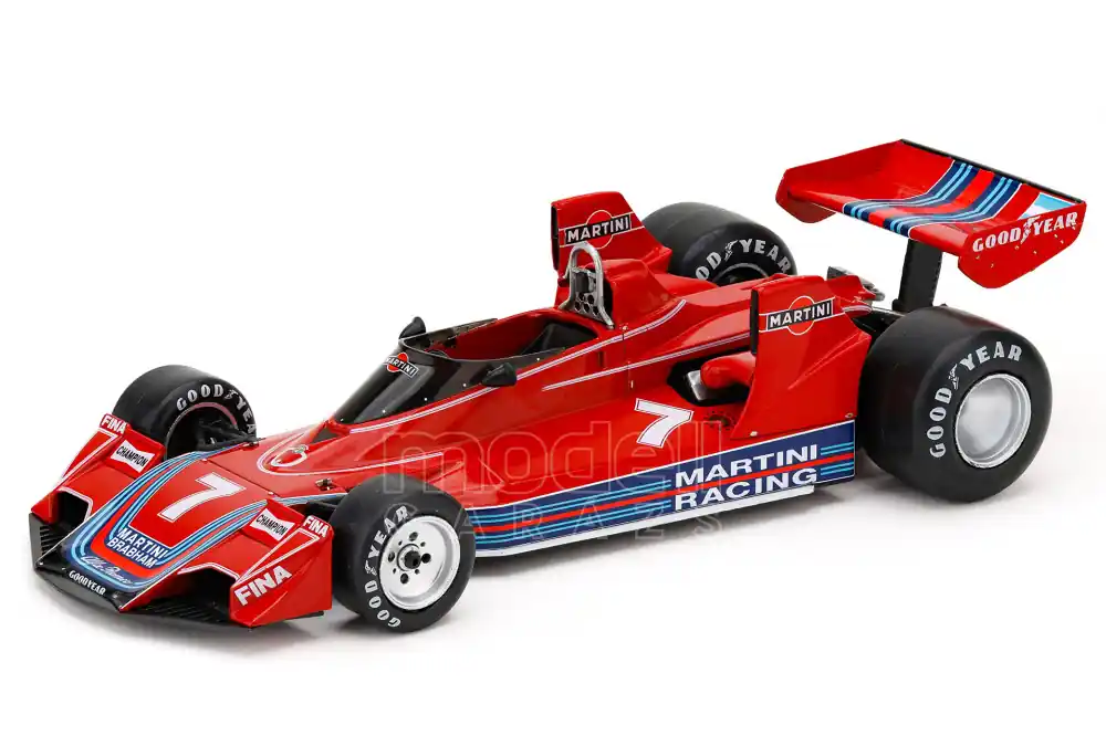Brabham F1 BT45B n.7 1976 C. Reutemann + vitrin Rendeld meg most
