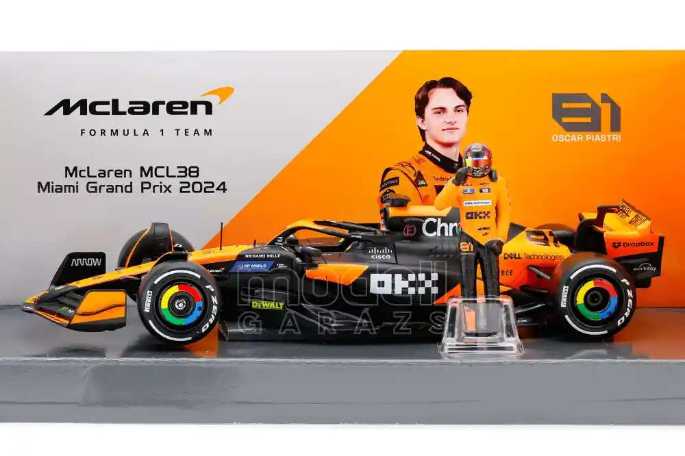 Rendeld meg most McLaren F1 MCL38 n.81 2024 O. Piastri különálló pilótával