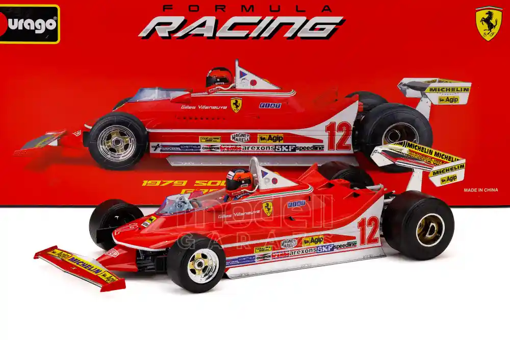 Árengedmény Ferrari F1 312T4 n.12 South Africa GP 1979 G. Villeneuve pilótával