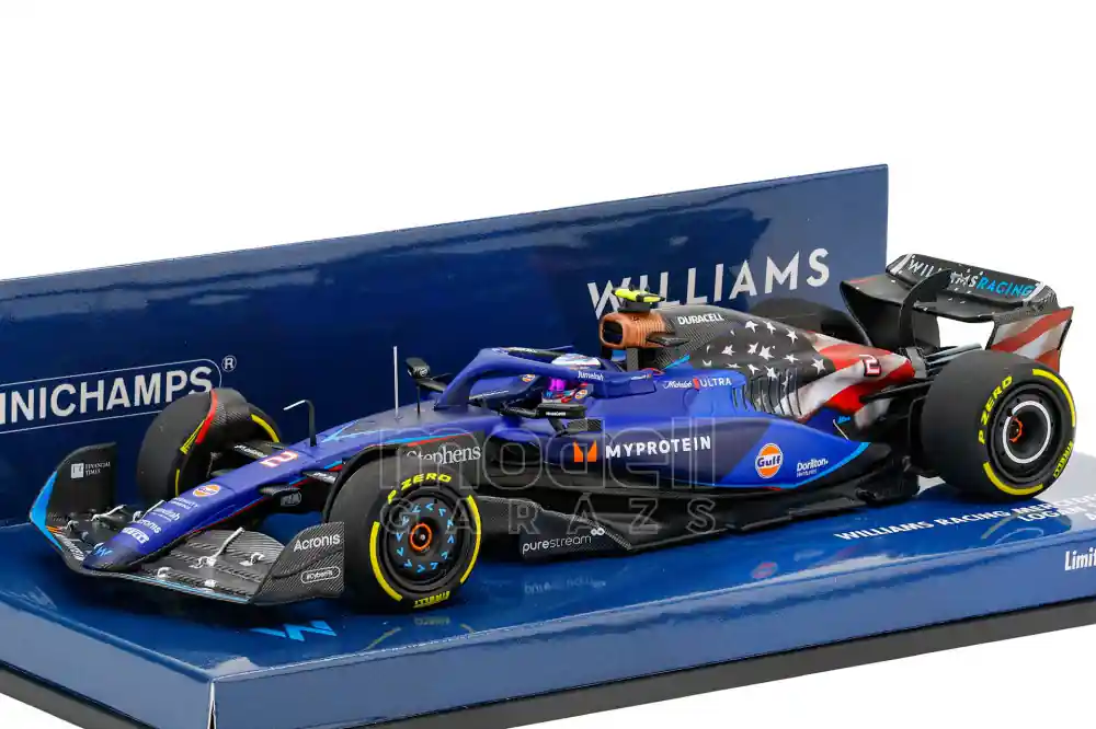 Végkiárusítás Williams F1 FW45 n.2 Austin USA GP 2023 L. Sargeant Limitált