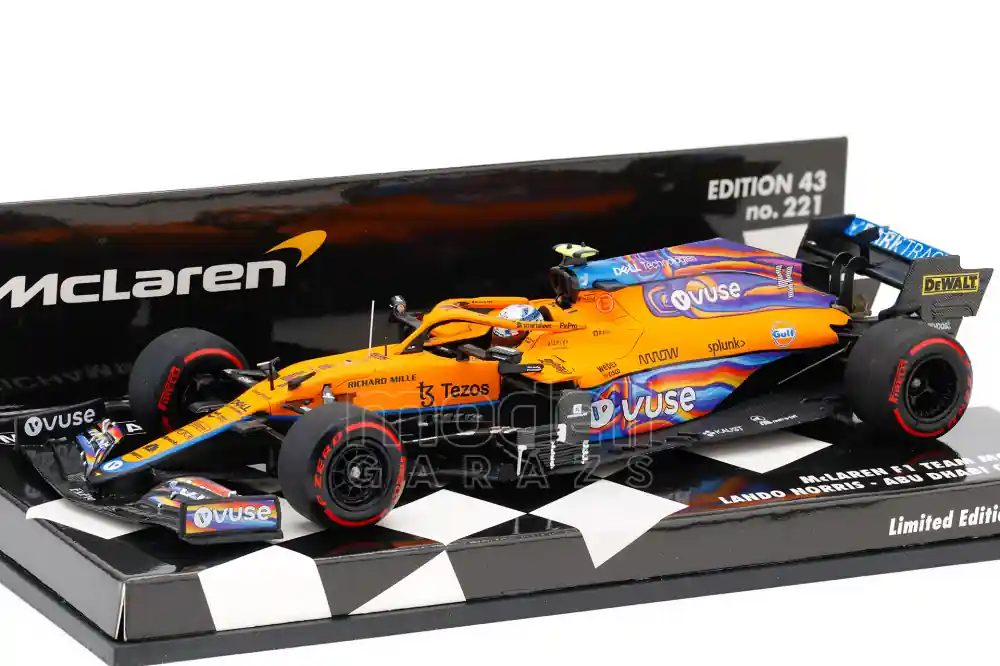 Prémium McLaren F1 MCL35L n.4 Abu Dhabi GP 2021 L. Norris Limitált