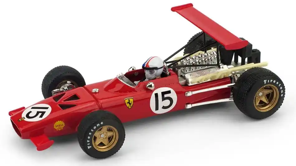 Nézd meg most Ferrari F1 312 n.15 Spain GP 1969 C. Amon pilótával