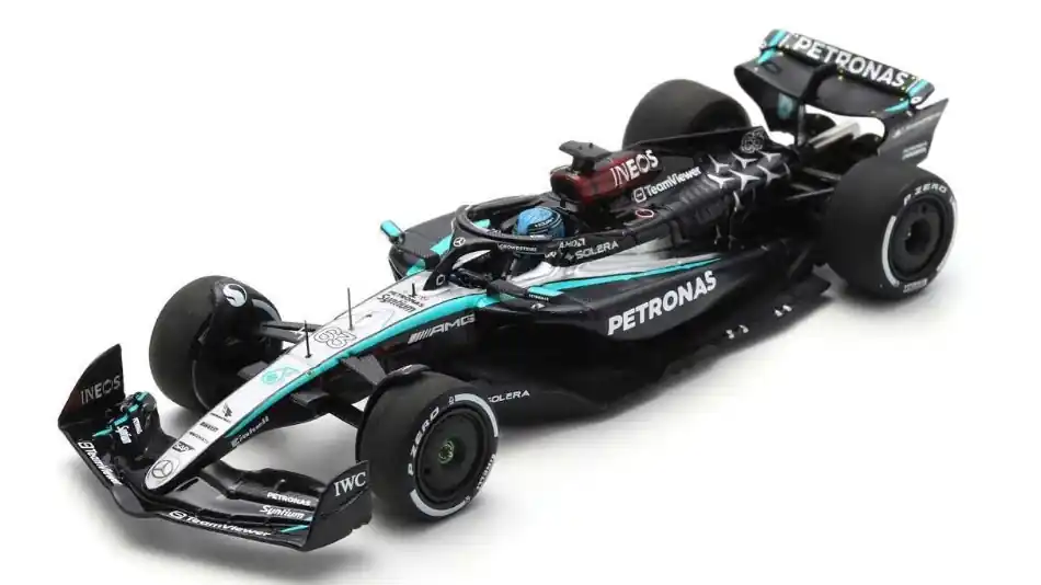 Mercedes F1 W15 EQ n.63 Bahrain GP 2024 G. Russell Vedd meg online