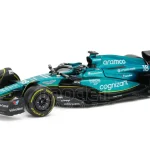 Árengedmény Aston Martin F1 AMR23 n.18 2023 L. Stroll pilótával és vitrinnel