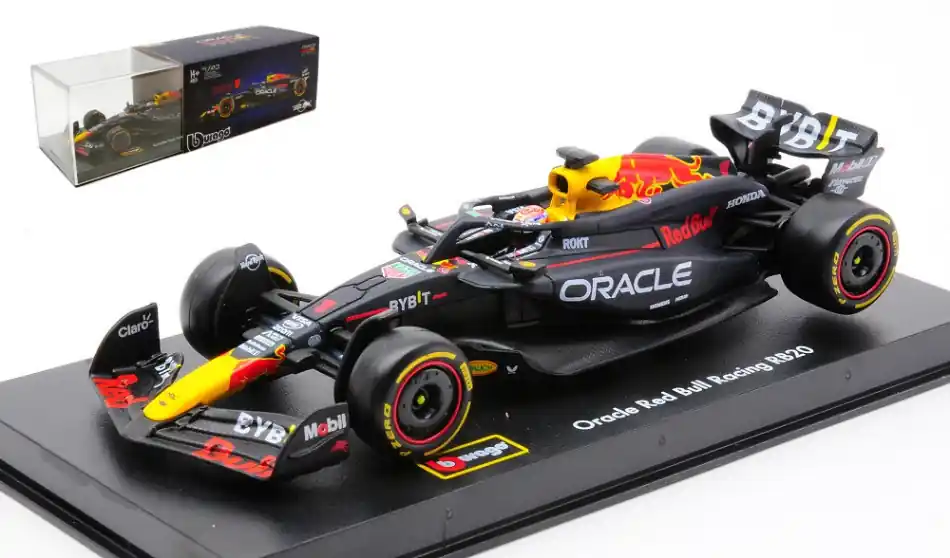Red Bull F1 RB20 n.1 2024 M. Verstappen pilótával és vitrinnel Exkluzív ajánlat