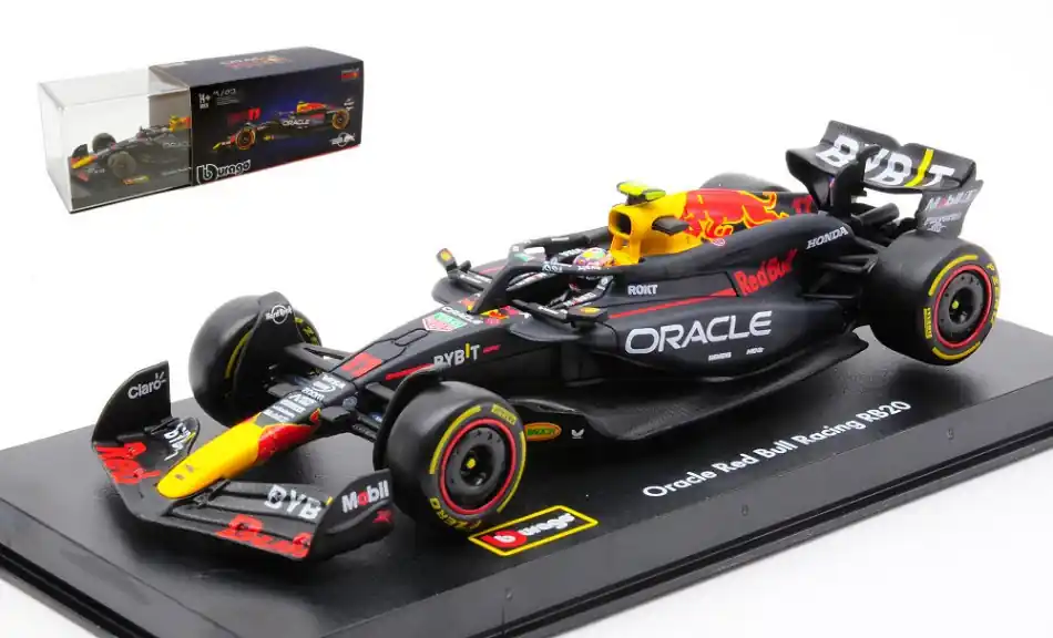 Red Bull F1 RB20 n.11 2024 S. Perez pilótával és vitrinnel Olcsóbb
