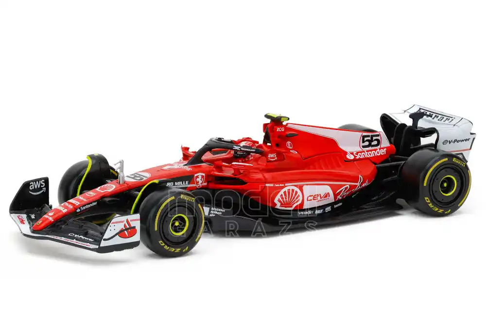 Ferrari F1 SF-23 n.55 Las Vegas GP 2023 C. Sainz pilótával és vitrinnel Rendeld meg most