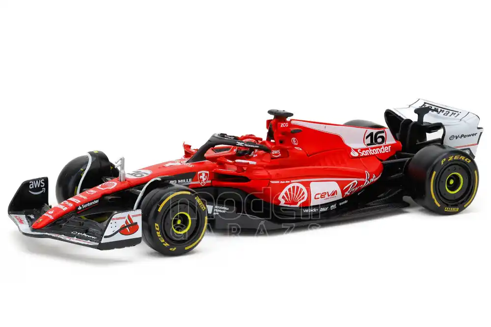 Ferrari F1 SF-23 n1.6 Las Vegas GP 2023 C. Leclerc pilótával és vitrinnel Ajánlat