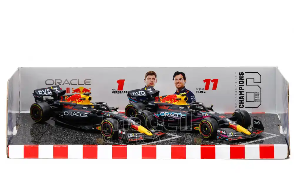 Biztonságos vásárlás Red Bull F1 2 modelles szett RB19 2023 (Verstappen, Perez)