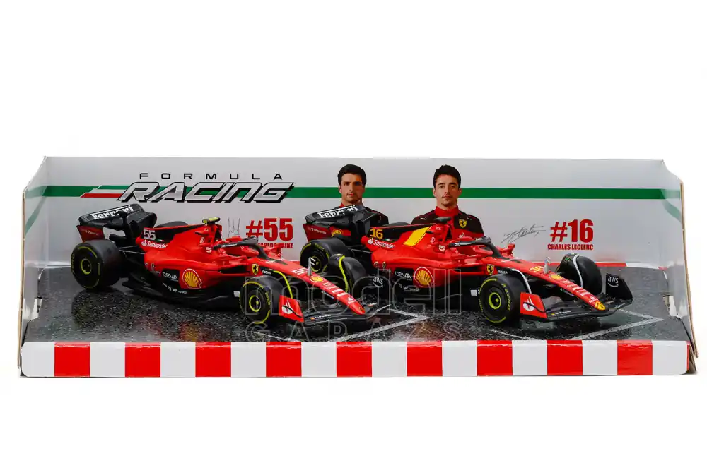 Ferrari F1 2 modelles szett SF-23 2023 (Leclerc, Sainz) Szuper ajánlat