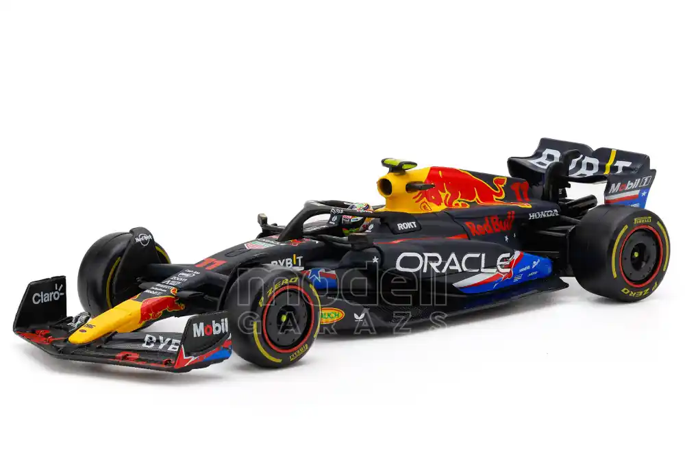 Vásárlói kedvenc Red Bull F1 RB19 n.11 Austin USA GP 2023 S. Perez pilótával és vitrinnel