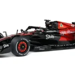 Alfa Romeo F1 C43 n.77 Bahrain GP 2023 V. Bottas vitrinnel és pilótával Biztonságos fizetés