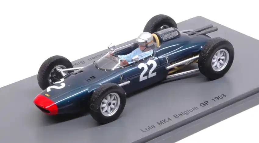 Újdonság Lola F1 Mk4 n.22 Belgium GP 1963 L. Bianchi