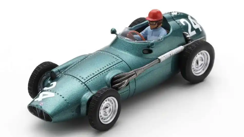 BRM F1 P25 n.24 British GP 1957 J. Fairman Akció
