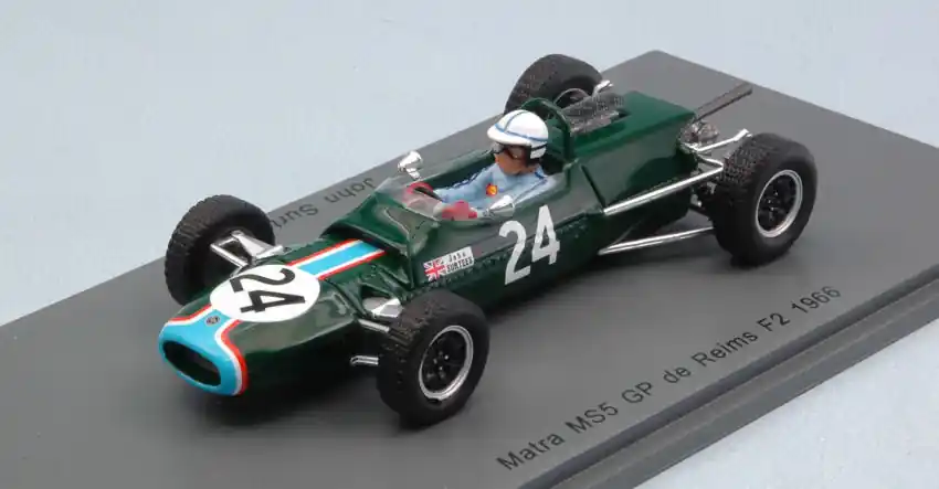 Exkluzív ajánlat Matra F2 MS5 n.24 GP de Reims 1966 J. Surtees