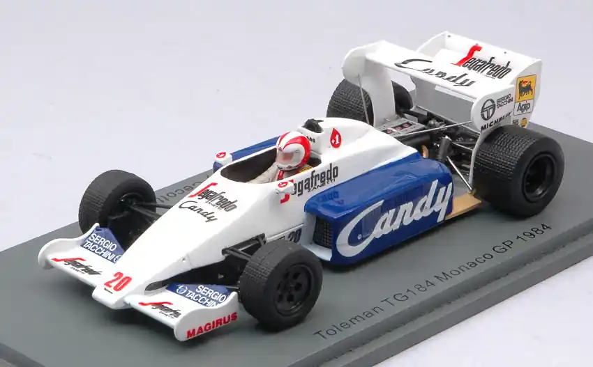 Utolsó esély Toleman F1 TG184 n.20 Monaco GP 1984 J. Cecotto