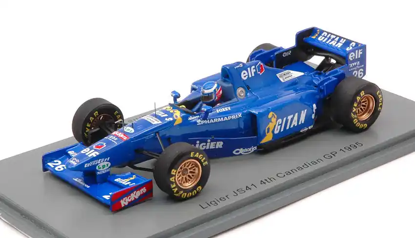 Biztonságos fizetés Ligier F1 JS41 n.26 Canadian GP 1995 O. Panis