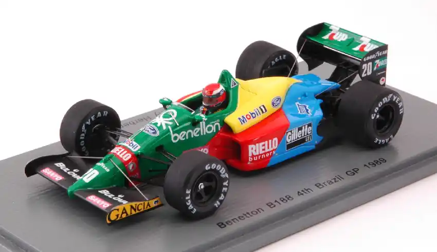 Benetton F1 B188 n.20 Brazilian GP 1989 J. Herbert Szuper akció