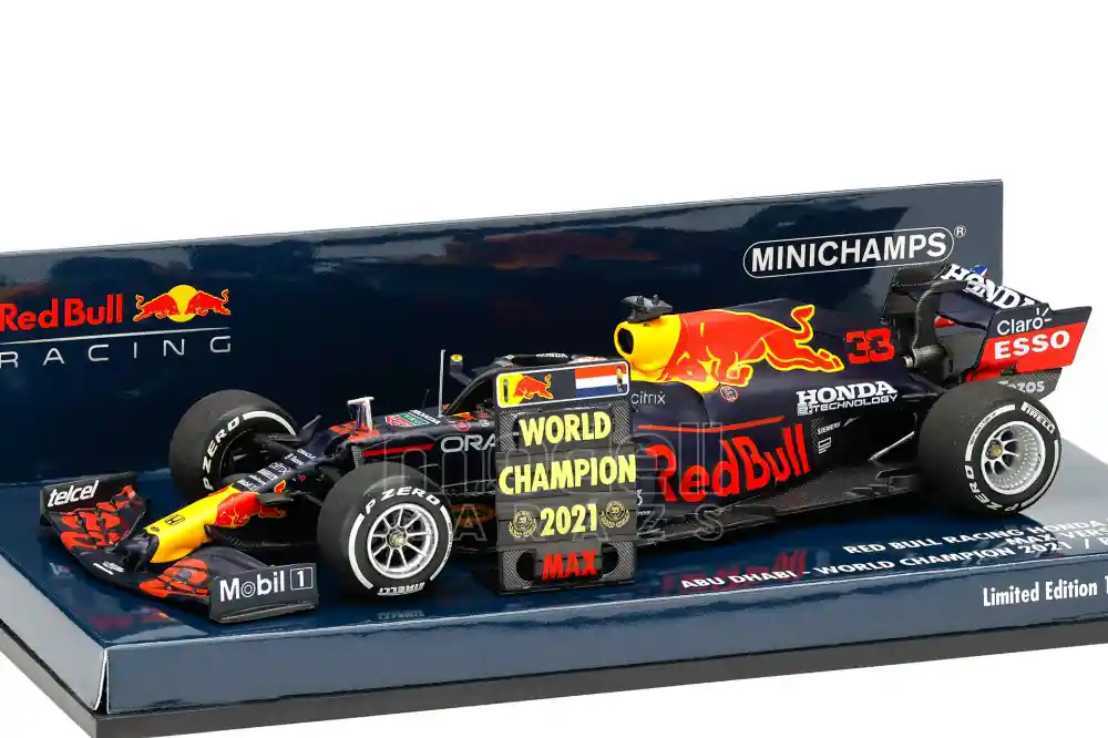 Exkluzív ajánlat Red Bull F1 RB16B Honda n.33 Abu Dhabi győztes 2021 M. Verstappen Limitált