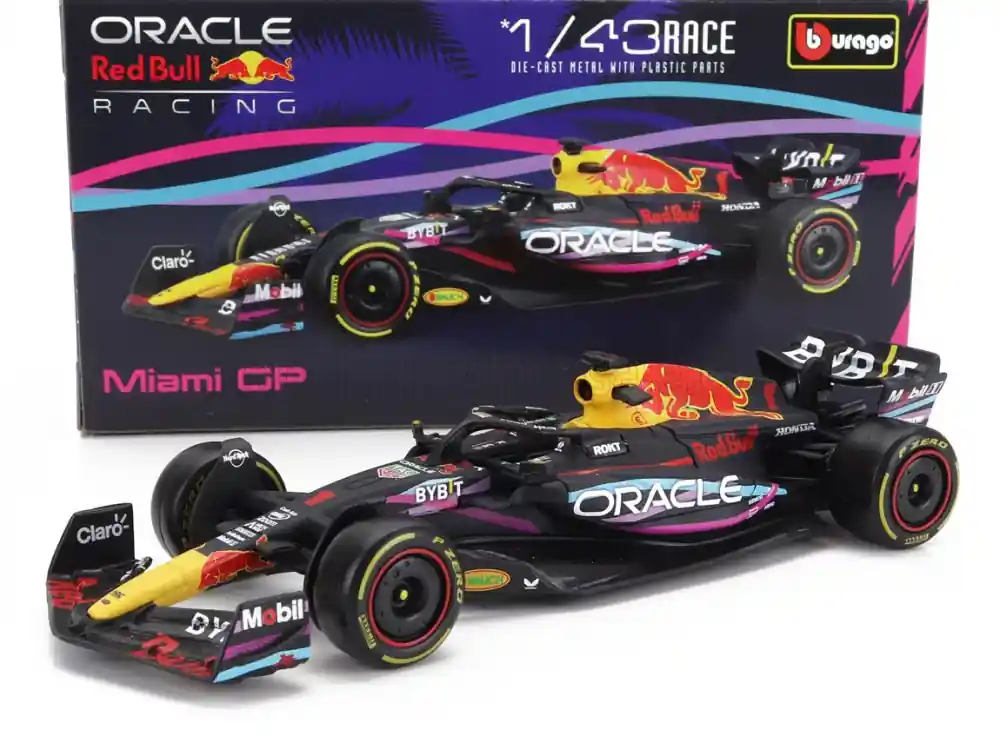 Prémium Red Bull F1 RB19 n.1 Miami GP Max Verstappen 2023 világbajnok