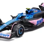 Alpine F1 A523 n.10 2023 P. Gasly vitrinnel és pilótával Szuper akció