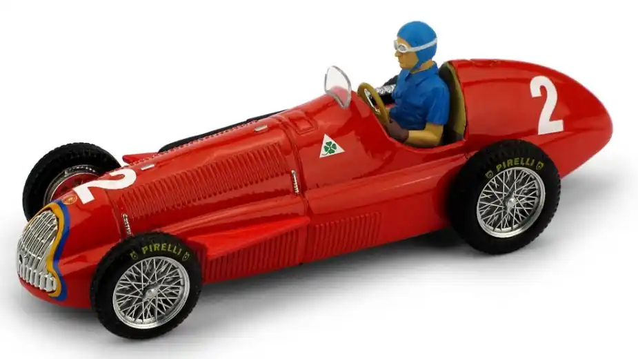 Alfa Romeo F1 159 n.2 Belgian GP 1951 Juan Manuel Fangio világbajnok pilótával Utolsó esély