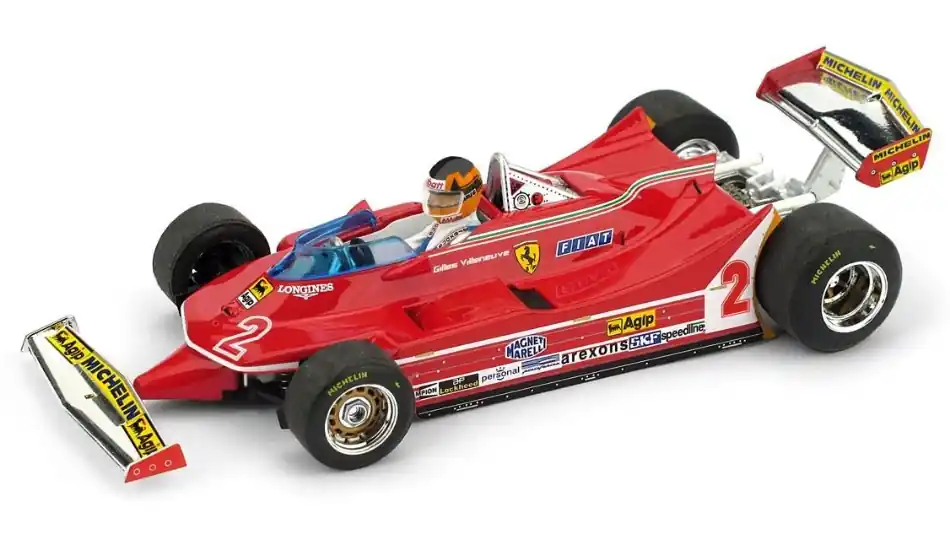 Ferrari F1 312T5 n.2 Brazilian GP 1980 Gilles Villeneuve pilótával Csak ma
